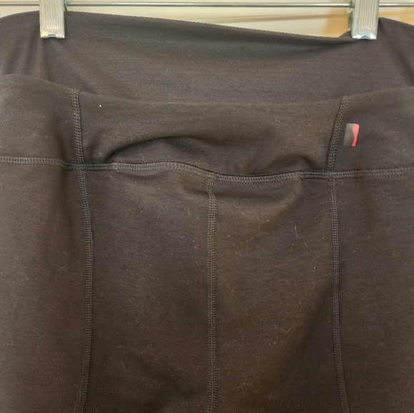 Spanx Bagel Buster Black Flared Yoga Power Pant Size Large Athleisure Slim X - Picture 6 of 12